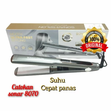 Alat Catok Sonar 8070 Lurus Keriting Curly Mesin Sn8070 Suhu