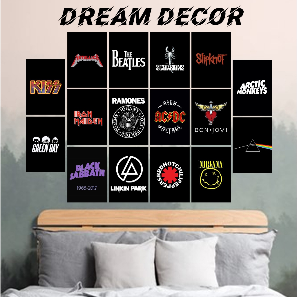 Jual Poster Dinding Band Aesthetic [DD37] Hiasan Dinding Kamar Cowok