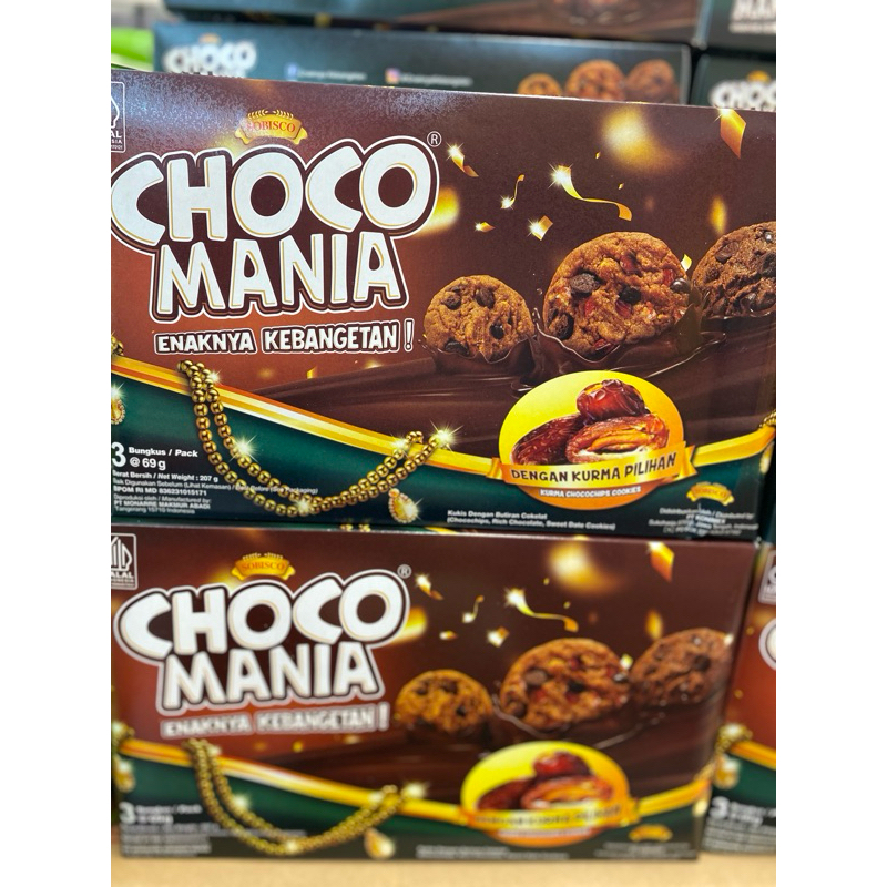 Jual Choco Mania Cookies Sobisco 3x69g | Shopee Indonesia