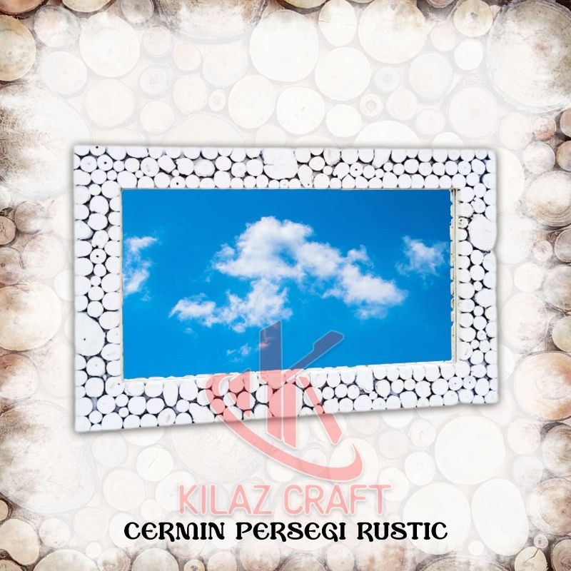 Jual Frame Cermin Putih 80x50 CM ( Tanpa Kaca ) | Shopee Indonesia