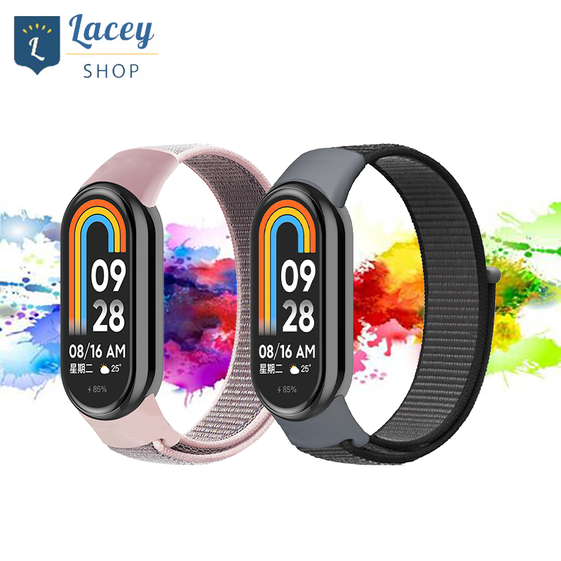 Tali Nylon Strap Xiaomi Miband 3 4 5 6 7 8 9 10 11 Velcro Band