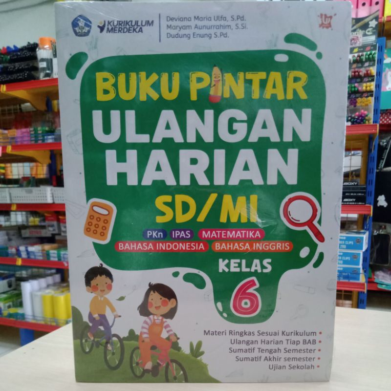 Jual Buku Pintar Ulangan Harian SD/MI Kelas 6 Kurikulum Merdeka ...