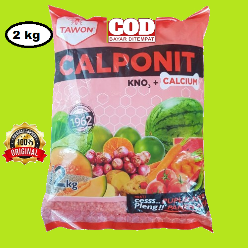 Jual KNO3 MERAH CALPONIT 2kg PUPUK CALSIUM CAP TAWON | Shopee Indonesia