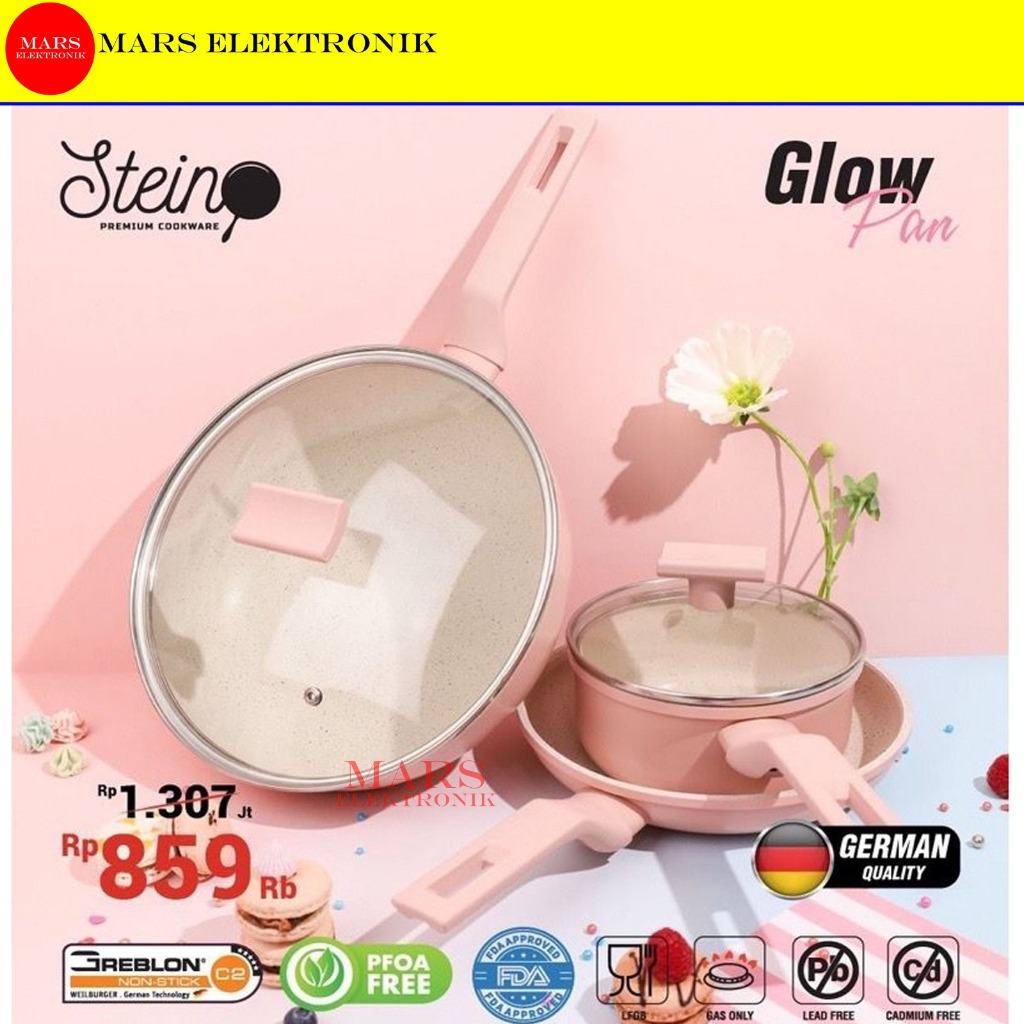 Jual Stein Cookware Glow Pan Pink Series Satuan Set Pink German