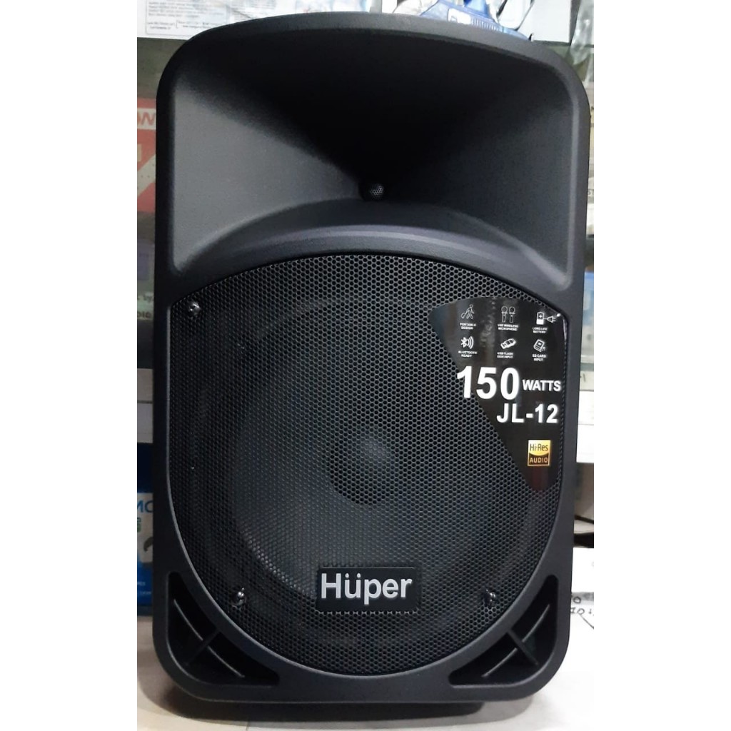 Jual Speaker Portable HUPER JL-12 + Reverb + 2 Mic | Shopee Indonesia