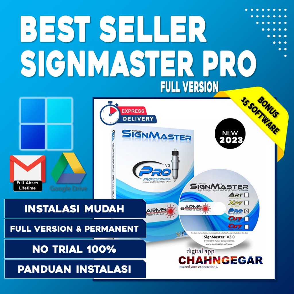 Jual Signmaster Pro 5 Cut + ARMS Edition Full Lifetime (UNLIMITED User ...