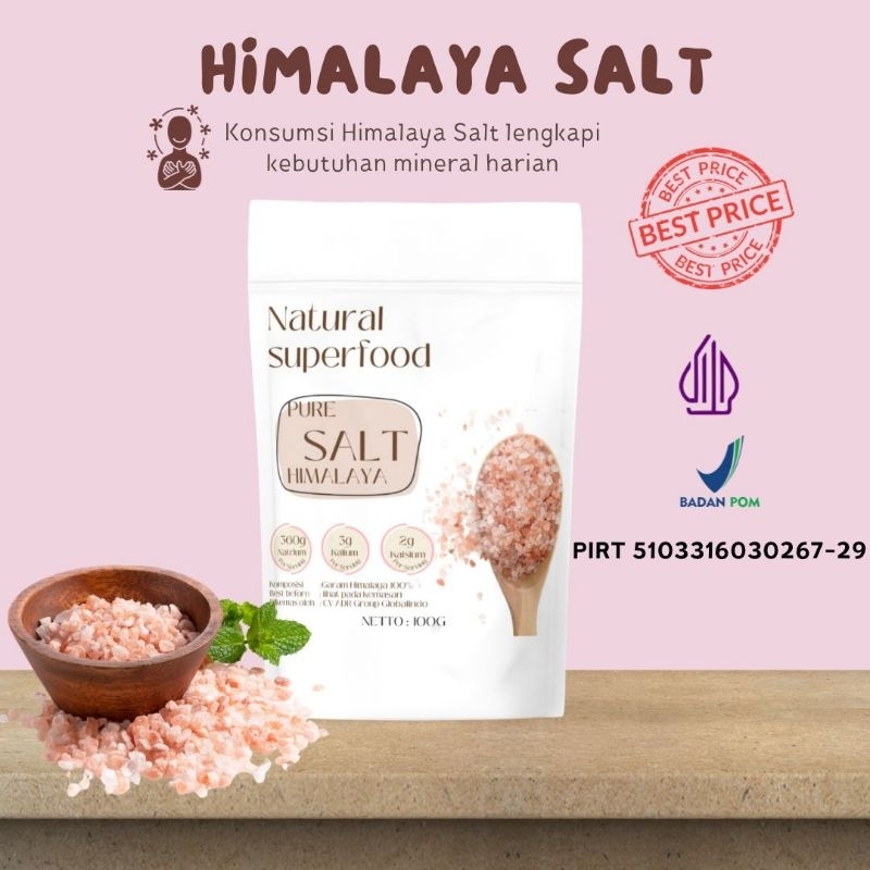 Jual Garam Himalaya Pink Salt Original (100gr) | Shopee Indonesia