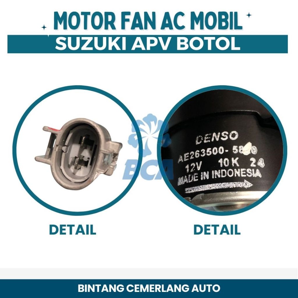 Jual MOTOR FAN RADIATOR AC Mobil Suzuki APV Botol ORIGINAL DENSO ...