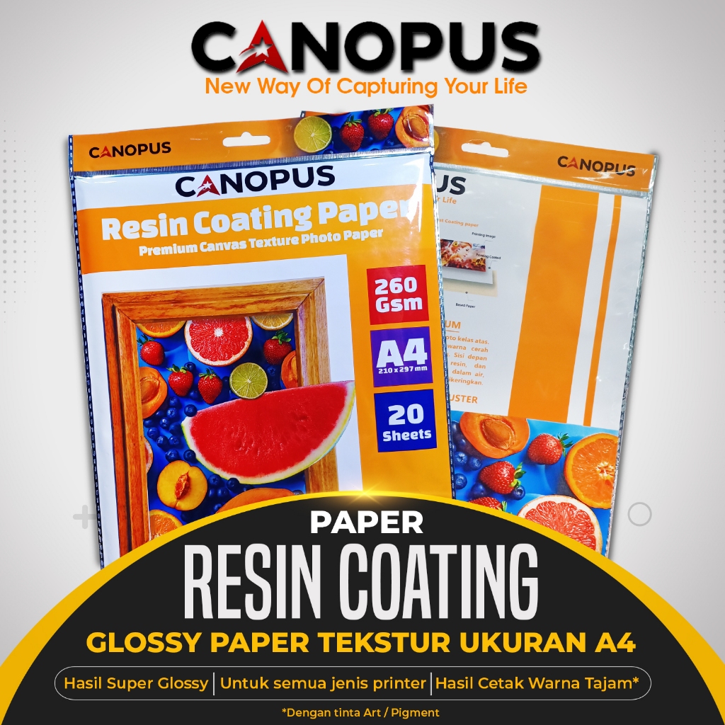 Jual Kertas foto Silky Luster Photo Paper A4 260 gsm pasific isi 20 by Canopus Shopee Indonesia