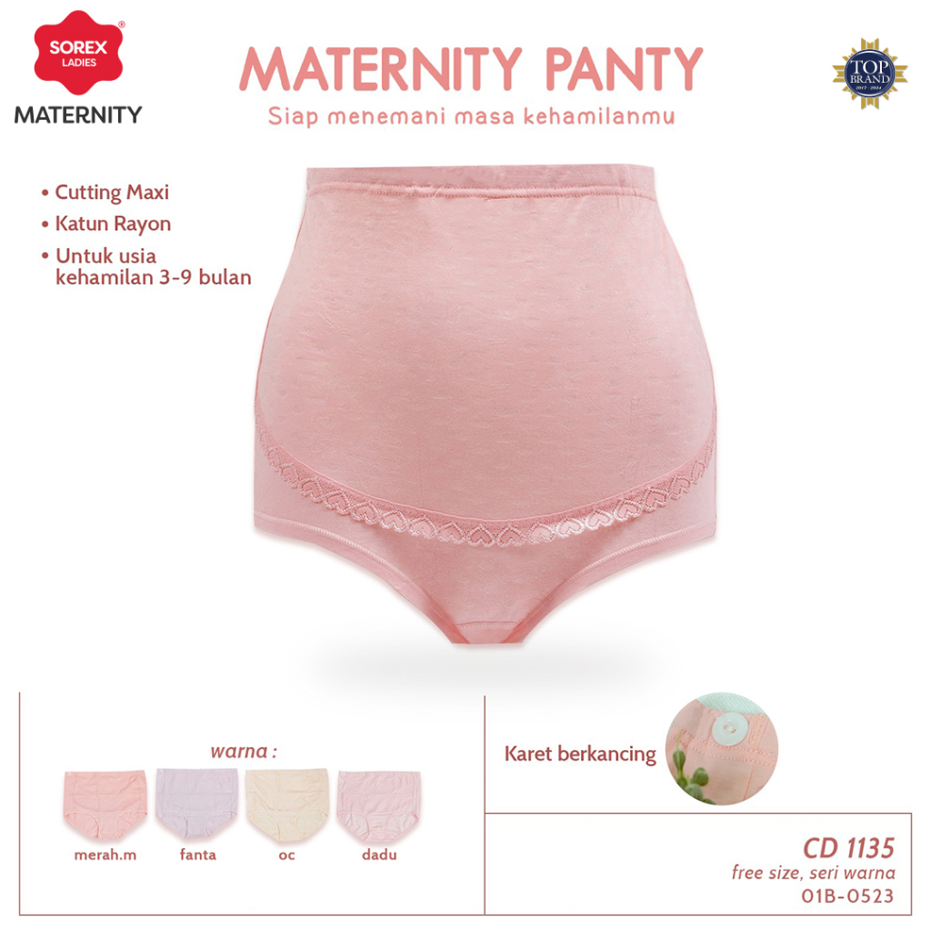 Jual Sorex Cd Fashion Wanita Hamil Maxi Katun Maternity Panty Freesize ...