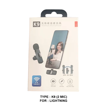 Akacc Microphone Wireless Portable K9 Sx5 Sx8 Mic Clip On Live Streaming Vlog Mic Vlogger