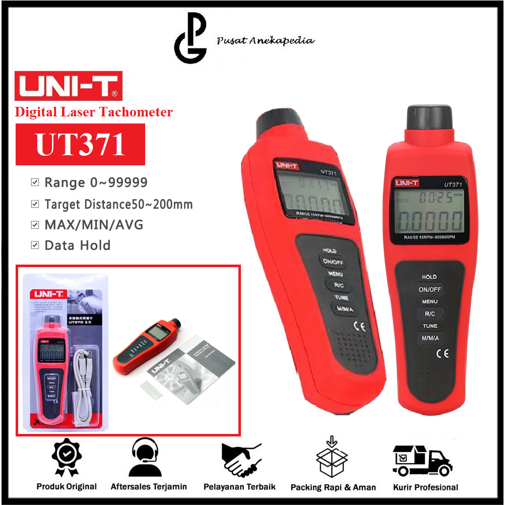Jual UNIT Tachometer Non Contact Digital Laser Tachometer UNIT