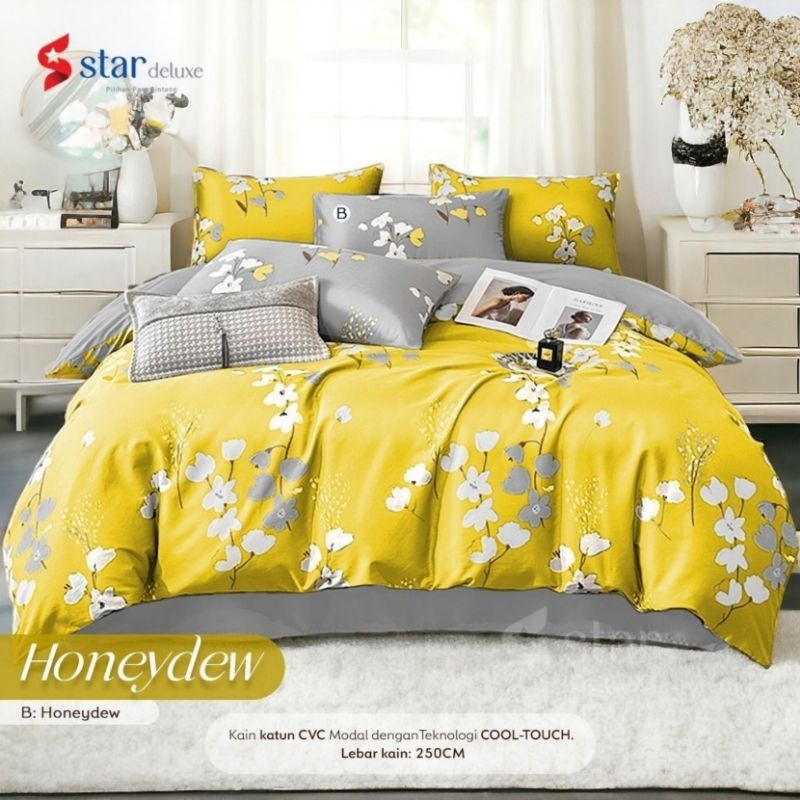 Jual BED COVER SET + SPREI HOME INDUSTRY KATUN LOKAL CVC HALUS MOTIF