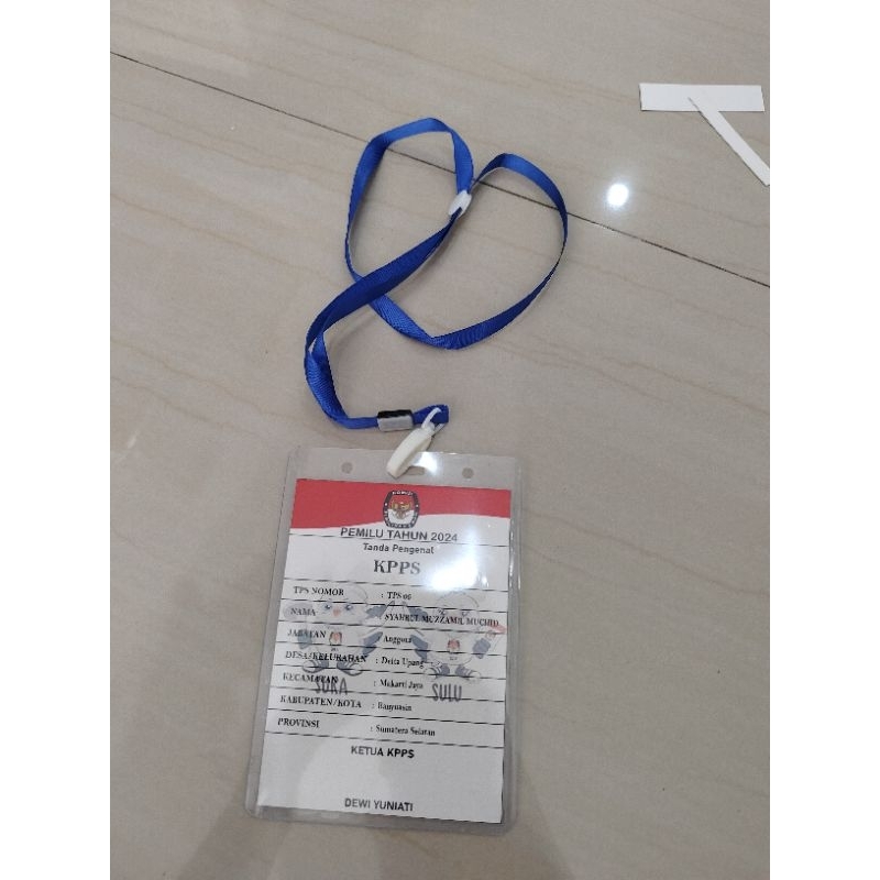 Jual cetak nametag name tag panitia event pameran free design | Shopee ...