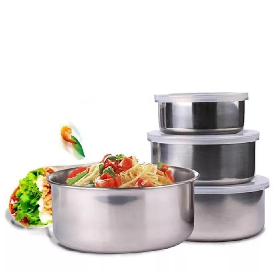 Jual RANTANG STAINLESS STEEL ISI 5 RANTANG SUSUN MURAH FRESH | Shopee ...