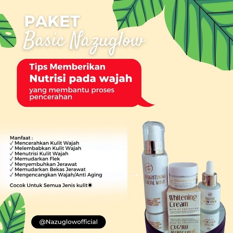 Jual Paket Nazu Glow ( All in One Semua Jenis Kulit ) | Shopee Indonesia