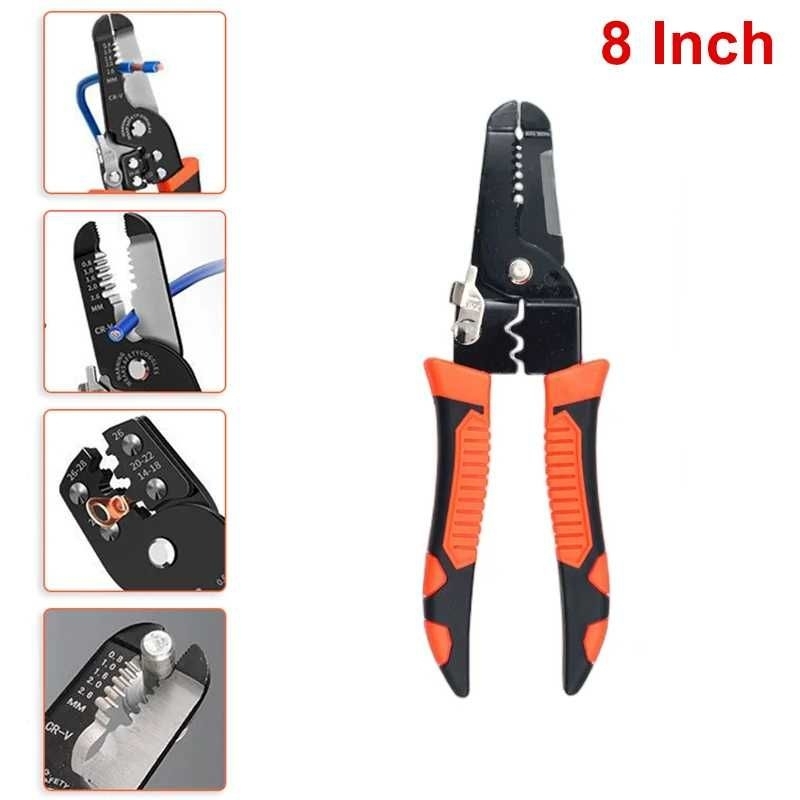 Jual Tang Crimping Cutter Potong Kabel Listrik Multifungsi AWG Wire ...