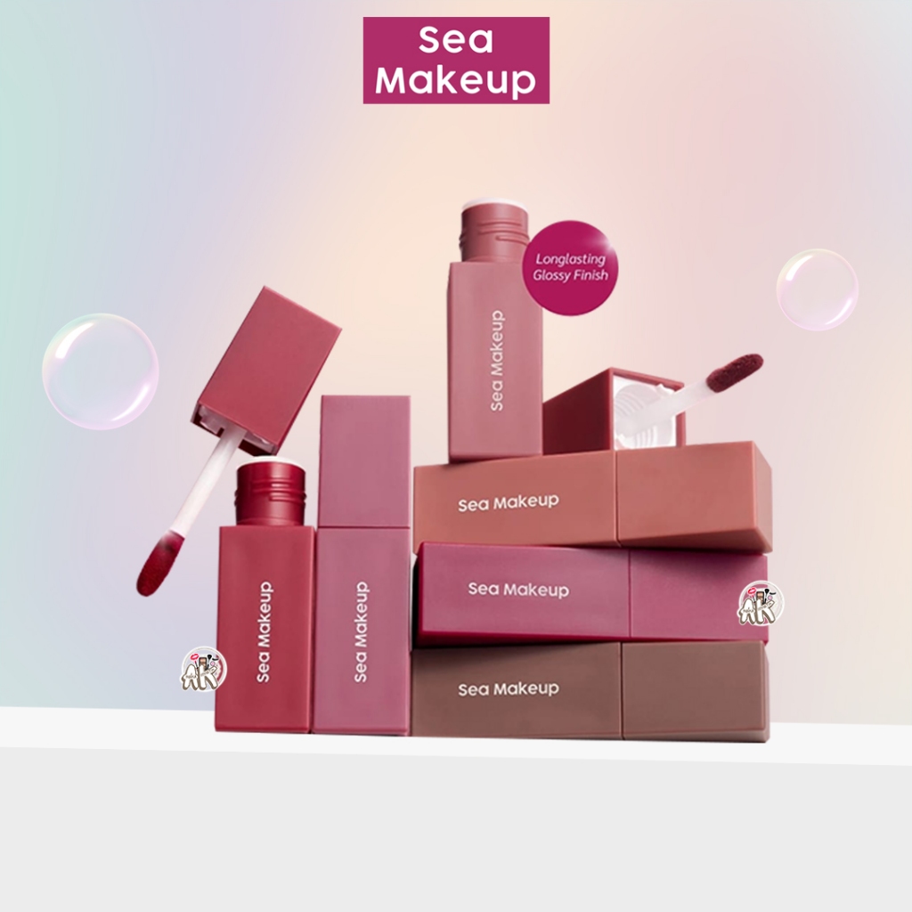 Jual SEA MAKEUP LACQUER LIP INK LONGLASTING LIP INK ( GLOSSY FINISH ...