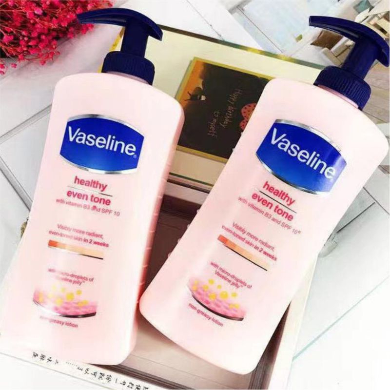 Jual Vaseline Healthy Even Tone Body Lotion With Vitamin B3 And Spf10 400ml Shopee Indonesia 9257