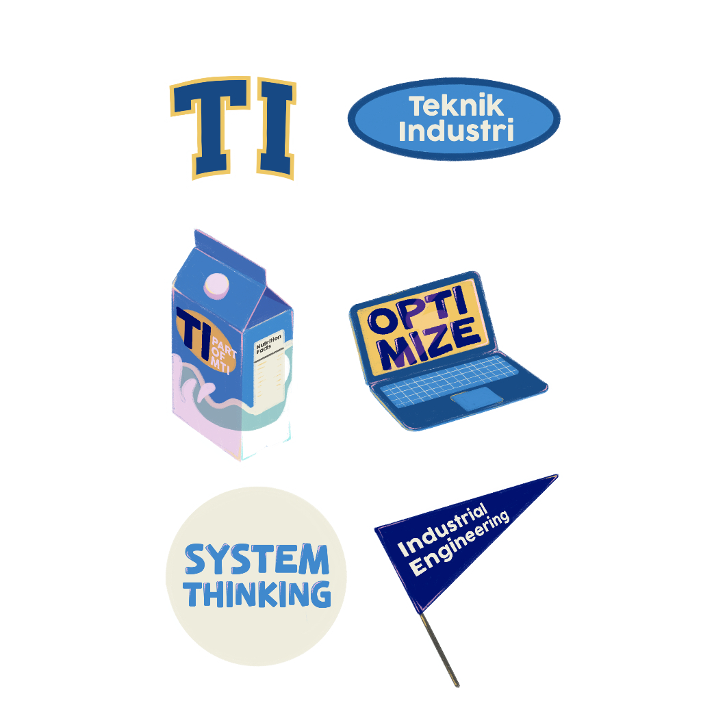 Jual Sticker Pack: TI (Teknik Industri) / MR (Manajemen Rekayasa ...
