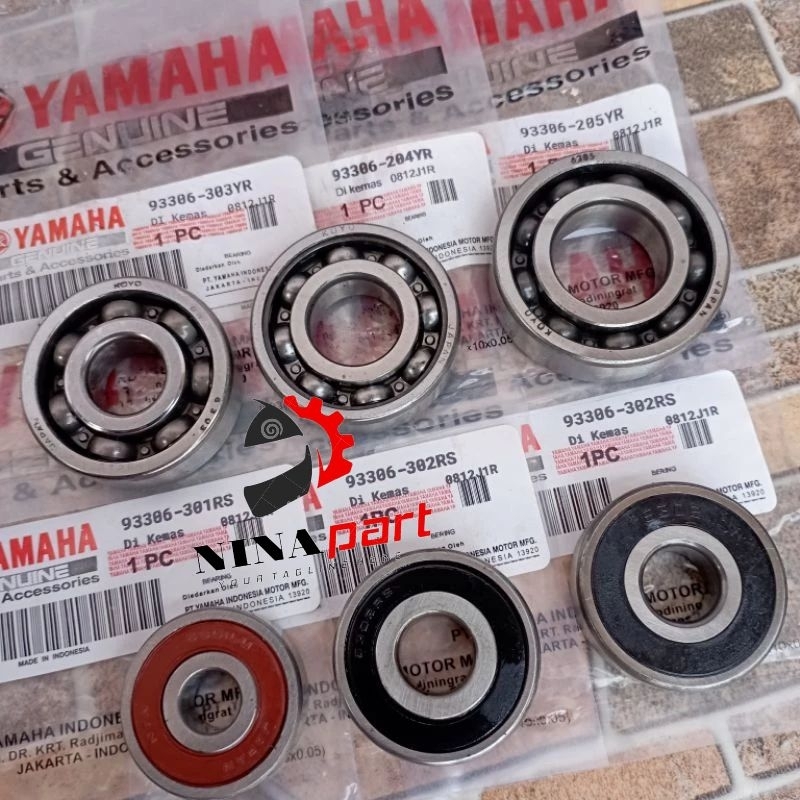 Jual Bearing Laher Rasio Set 6pcs Yamaha Nmax Aerox Lexi Freego ...