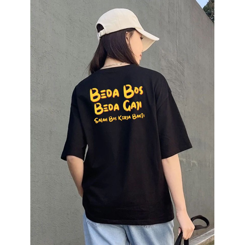 Jual V Baju Kaos Kelas Pekerja Beda Bos Beda Gaji Salah Boss Kerja Bakti Free Sticker Shopee