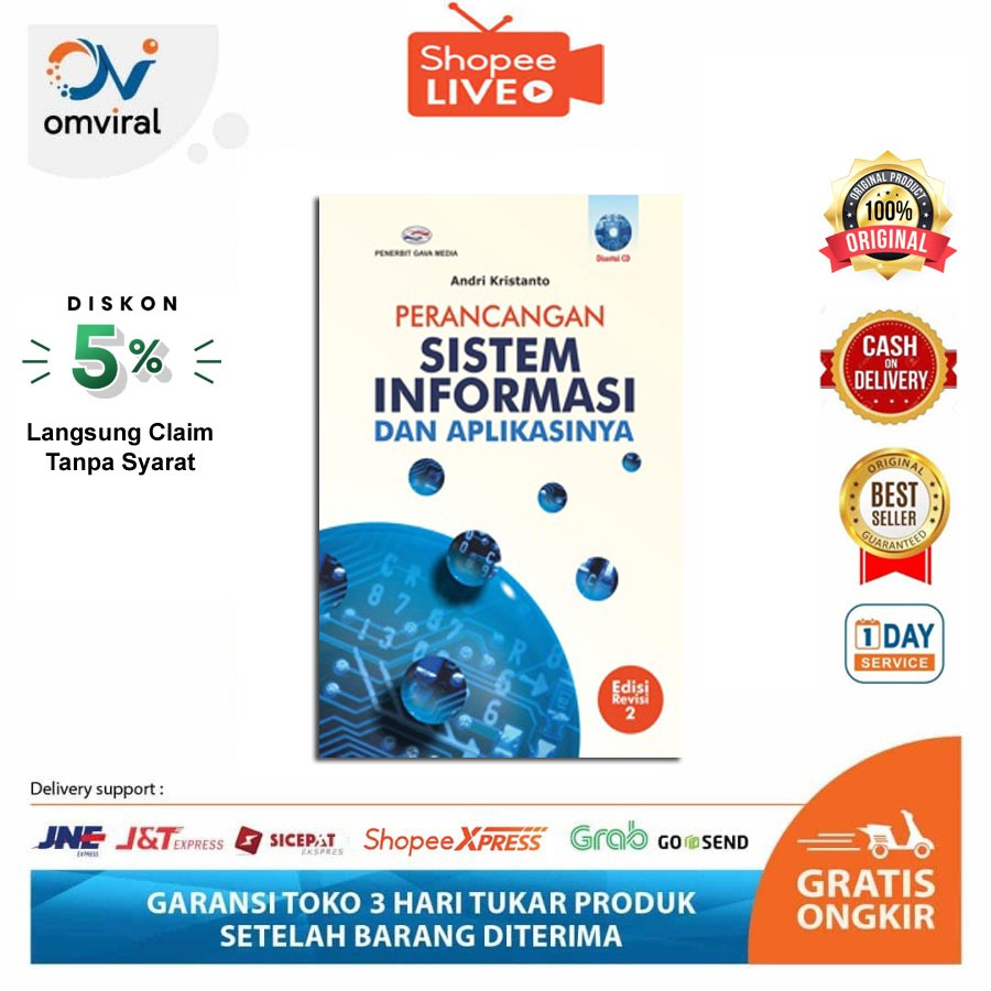 Jual Buku Perancangan Sistem Informasi Dan Aplikasinya Edisi Revisi Andri Kristanto Isbn 6735