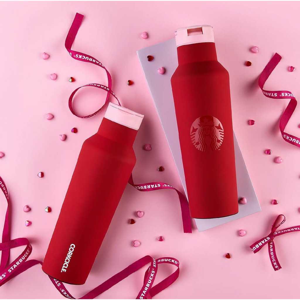Jual Starbucks x CORKCICLE Valentine 2024 Red Matte Doff Stainless