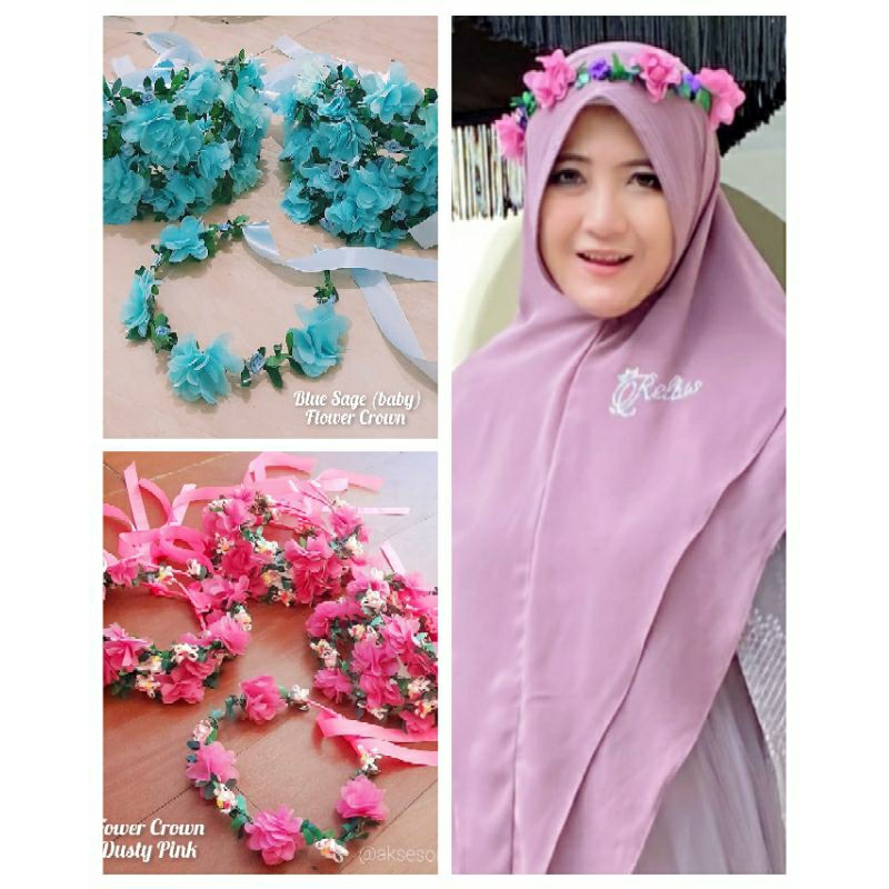 Jual Flower Crown / Bando mahkota / Bando bunga / Mahkota rambut ...
