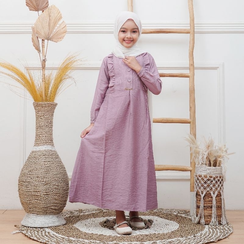 Jual Gamis Inara Anak Remaja Polo Linen Premium | Shopee Indonesia