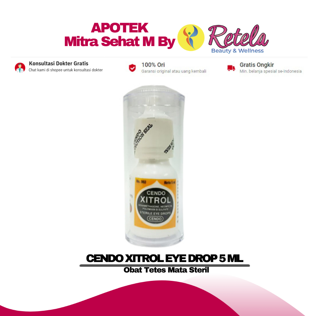 Jual CENDO XITROL EYE DROP 5 ML ( OBAT TETES MATA STERIL ) | Shopee ...