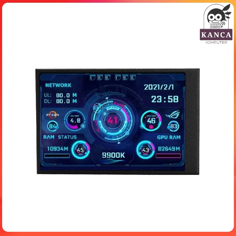 Jual ART T7B RESMI Sensor Panel IPS Screen 35 Inch External Monitor CPU ...