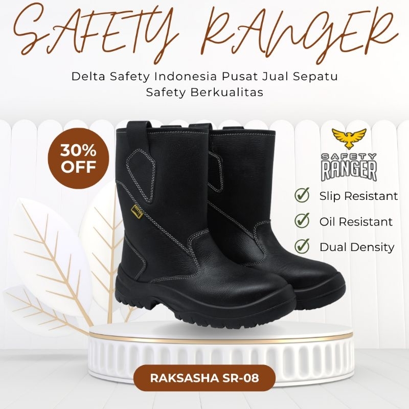 Jual Sepatu Safety Ranger Raksasha SR-08 Original Safety Shoes Pria ...