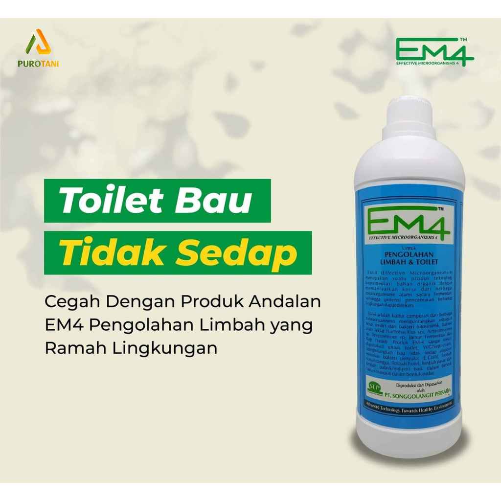 Jual EM4 Pengolah Limbah & Toilet 1 liter EM4 LIMBAH 1liter | Shopee ...