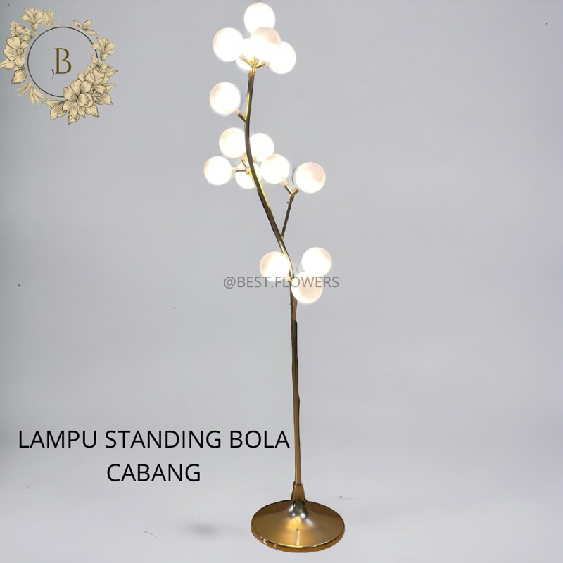 Jual LAMPU STANDING BOLA CABANG/LAMPU STANDING DEKORASI Shopee Indonesia
