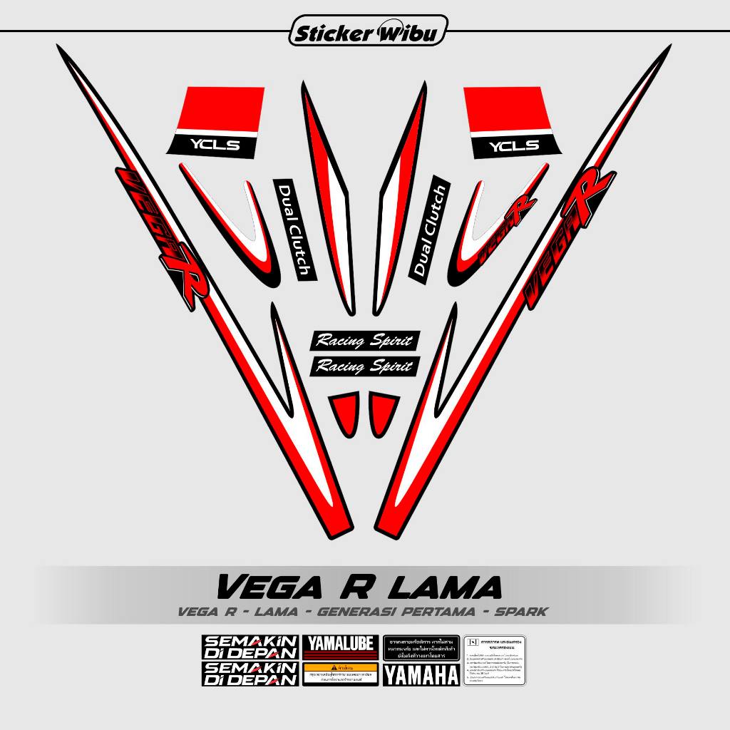 Jual STRIPING YAMAHA VEGA R MOTIF X2/2005-2013/DECAL/VINTAGE/STIKER ...