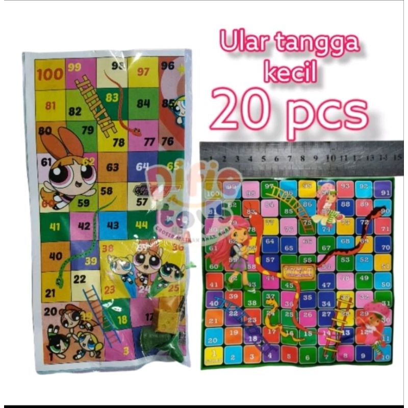 Jual 20 pcs Ular tangga mini YGS eceran isi 15x15 cm grosir | Shopee ...