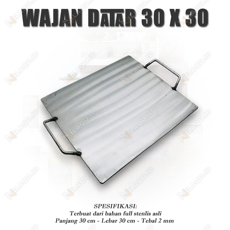Jual Loyang bakaran roti bakar wajan datar 30 x 30cm panggangan kebab ...