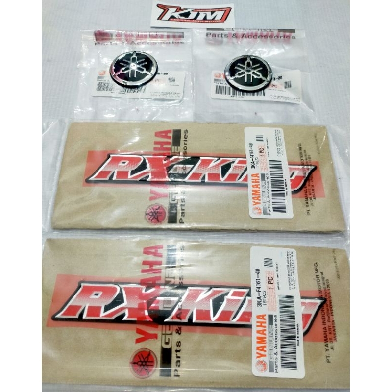 Jual EMBLEM FULLSET TANGKI PLUS EMBLEM DOP AKI RX KING 2004 2005 2006 ...
