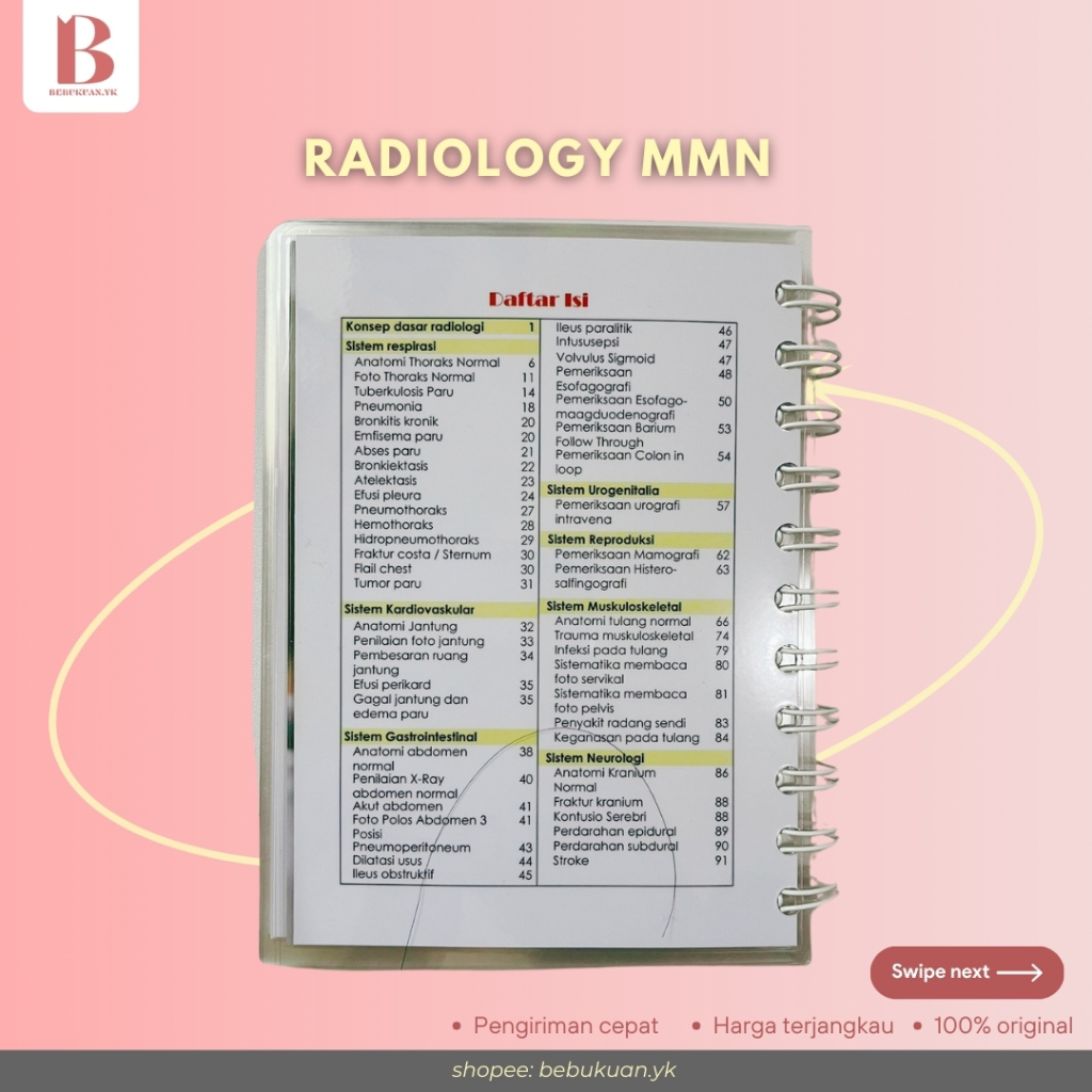 Jual Radiology Edisi 2020 Medical Mini Notes | Buku Radiologi ...
