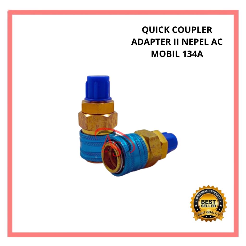 Jual QUICK COUPLER ADAPTER NEPEL AC MOBIL 134A | Shopee Indonesia