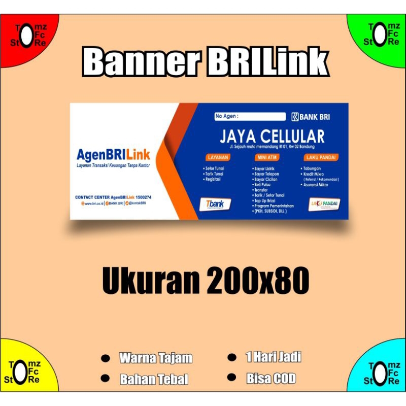 Jual BANNER AGEN BRILINK/SPANDUK BRILINK/BALIHO BRILINK/SPANDUK BANNER ...