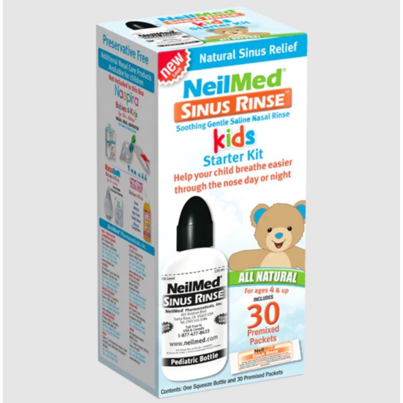 Jual Neilmed Sinus Rinse Kids Pediatric Starter Kit 30 sachet | Shopee ...