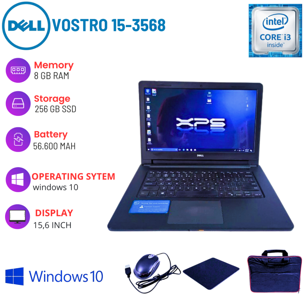 Core I5 7th Gen Dell Vostro 3568 Ram Laptop Dell Dell 3568 I5 Dell