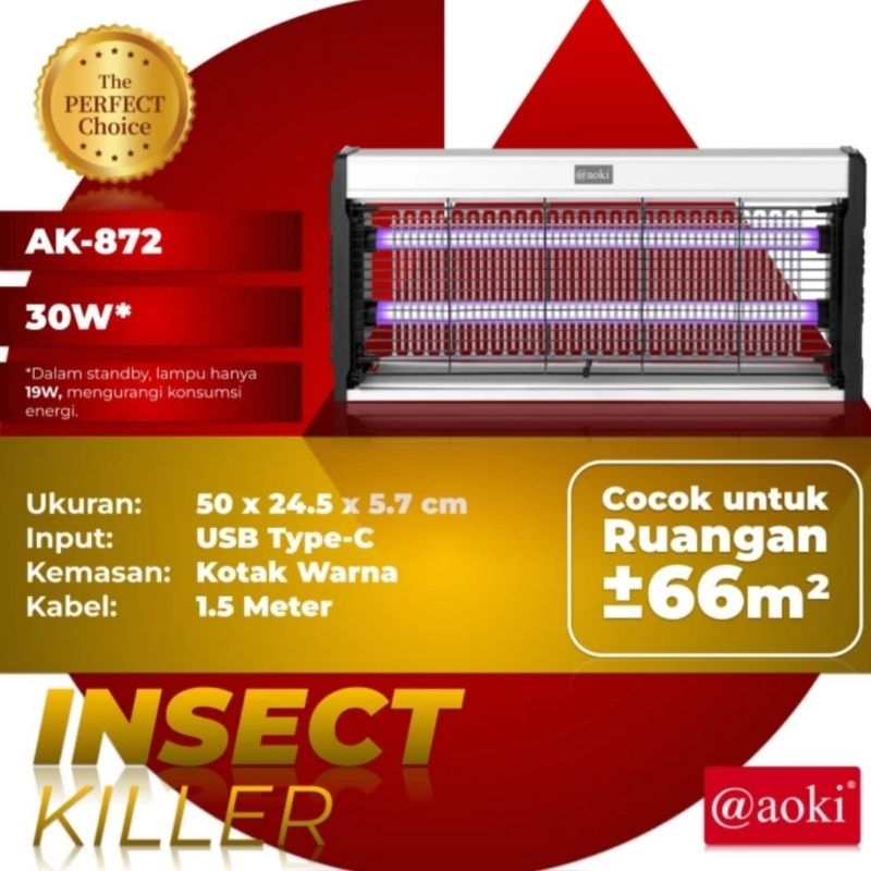 Jual Aoki Perangkap Nyamuk Lalat Serangga Insect Killer Mosquito