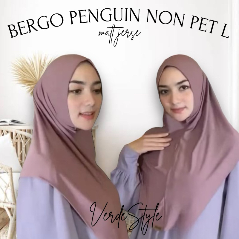 Jual Bergo Instan Jersey Premium Hijab Instan Bergo Penguin Non Pet Jersey Shopee Indonesia