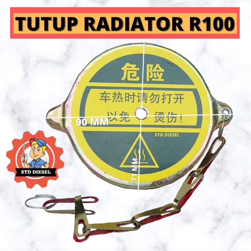 Jual TUTUP RADIATOR R100 10 HP PK TUTUP RADIATOR PENDINGIN MEISN DIESEL ...