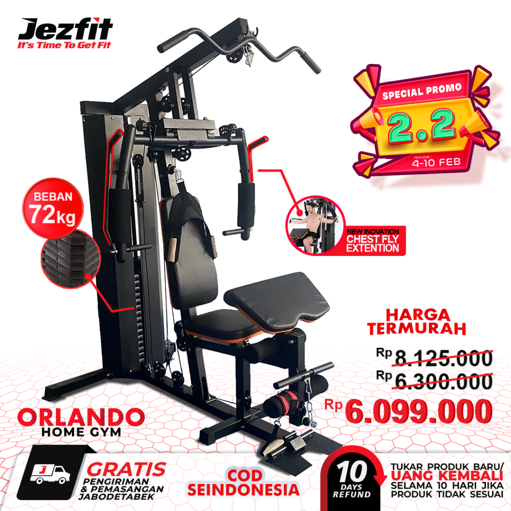 Jual Alat Fitness Home Gym 1 Sisi Alat Gym Multifungsi Homegym 1 Sisi