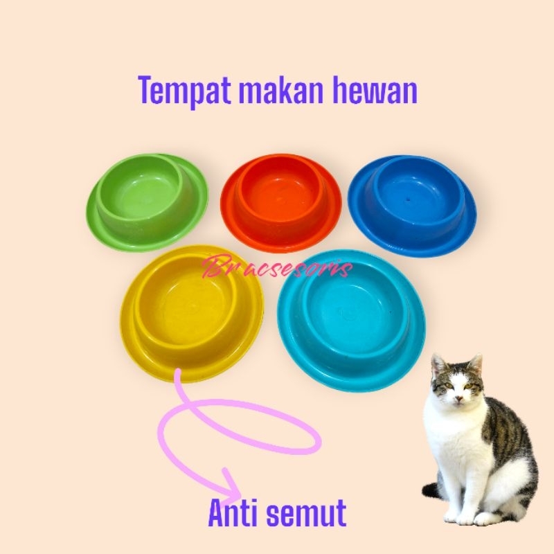 Jual TEMPAT MAKAN KUCING SINGLE BULAT ANTI SEMUT | Shopee Indonesia