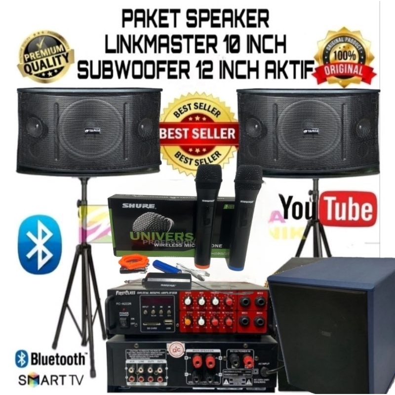 Jual Paket Speaker Karaoke Targa 10 Inch Original Ampli Bluetooth Sound